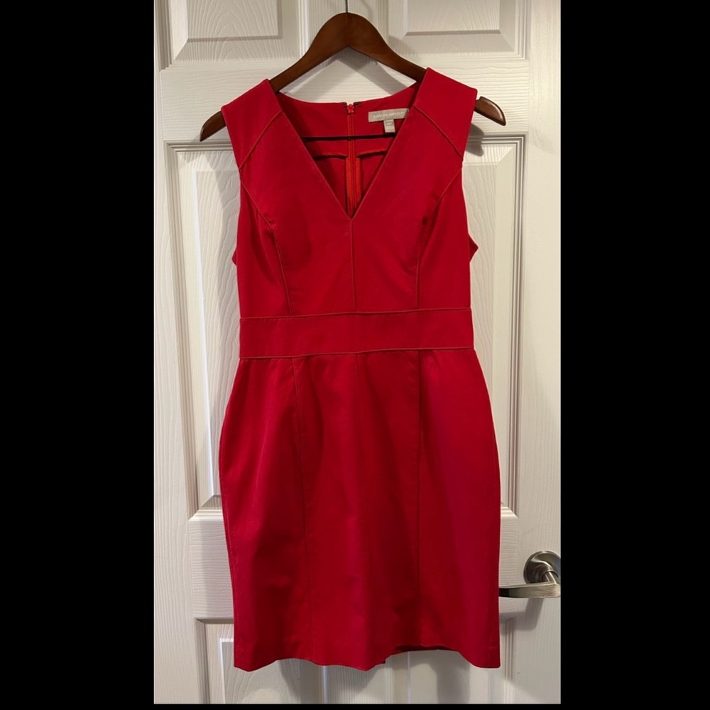 Banana Republic Red Sleeveless Dress